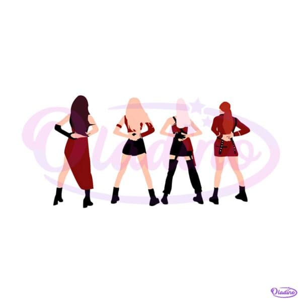 Blackpink Kill This Love Dance Pose Silhouette PNG