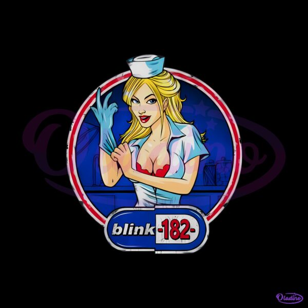 Blink 182 Enema Of The State Nurse Cartoon Graphic PNG