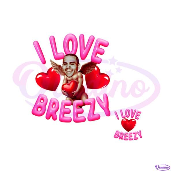 Breezy Cupid Valentine Heart Funny Angel Parody PNG