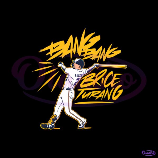 Brice Turang Bang Bang Milwaukee Baseball PNG