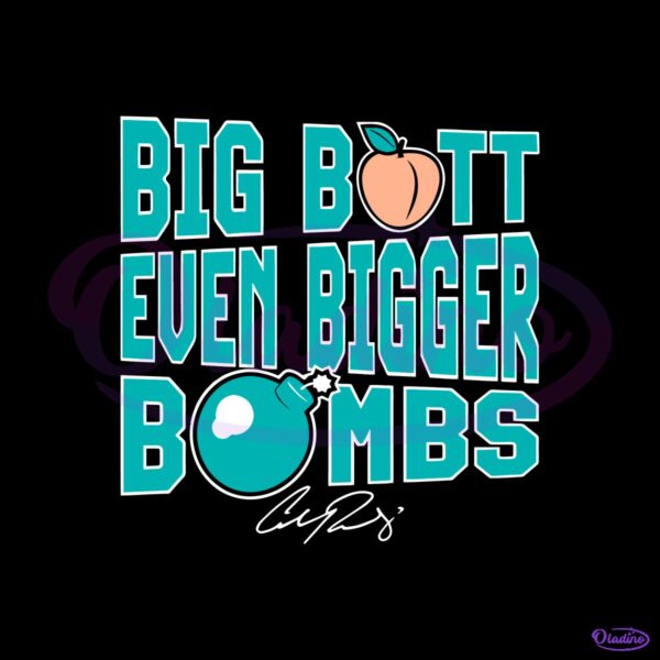 Cal Raleigh Big Butt Even Bigger Bombs Seattle Baseball SVG