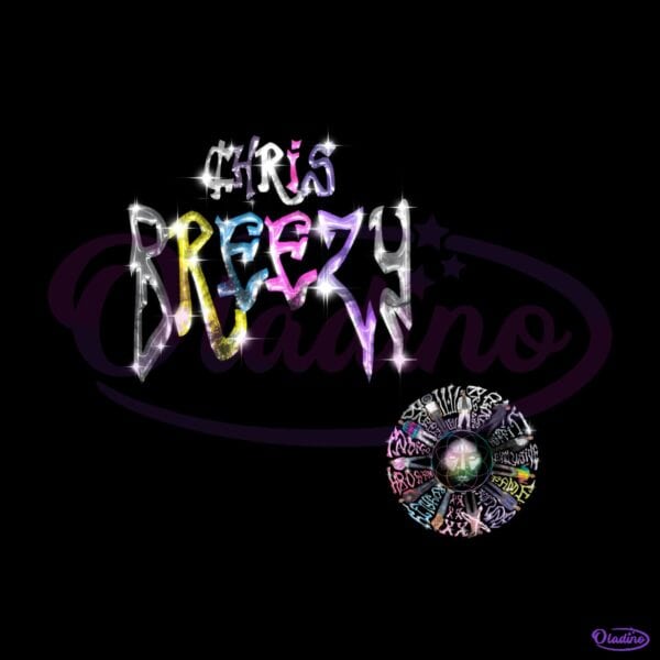 Chris Brown Eras Hulio Style Glitter Text Graphic PNG