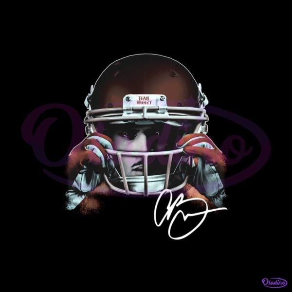 Chris Brown Gridiron Big Head Team Breezy Football PNG