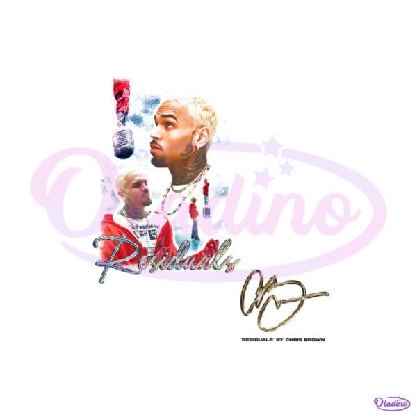 Chris Brown Residuals Vintage Style Tour PNG