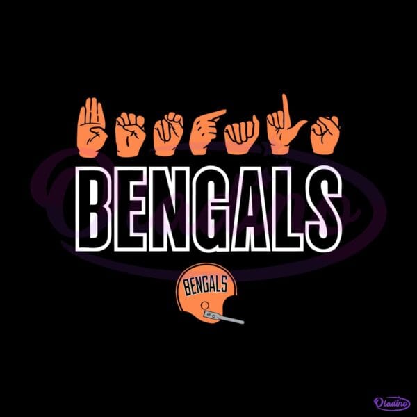 Cincinnati Bengals Homage Youth Love Sign SVG