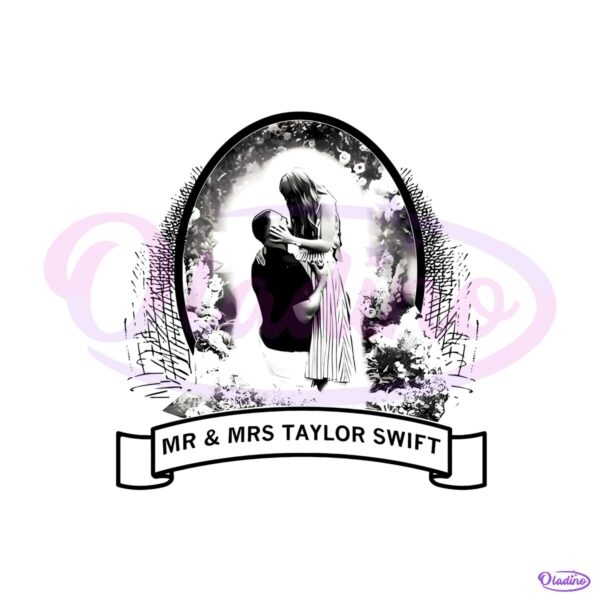 Couple Frame Mr And Mrs Taylor Swift PNG