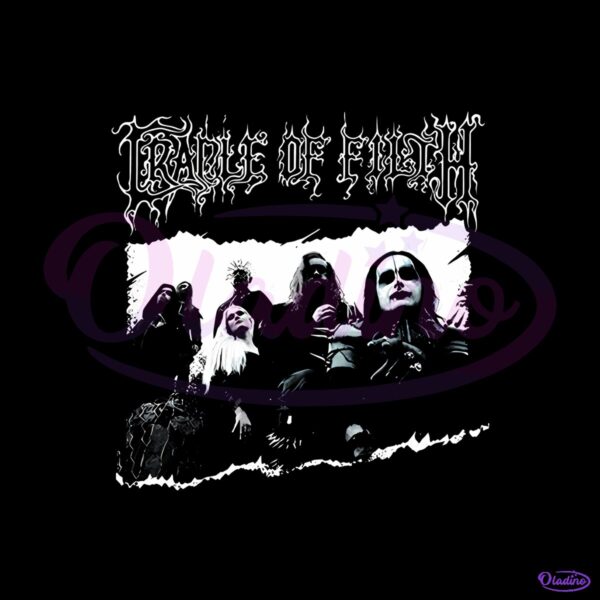 Cradle Of Filth Black And White Gothic Metal Band PNG