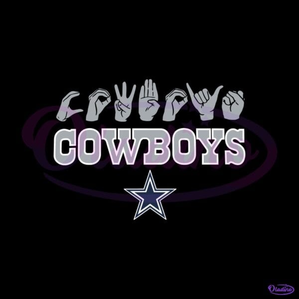 Dallas Cowboys Homage Youth Love Sign SVG