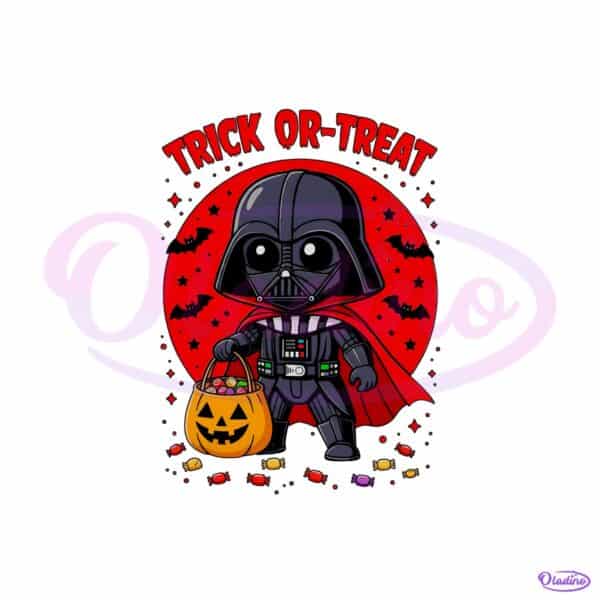 Darth Vader Trick Or Treat Cute Star Wars Halloween PNG