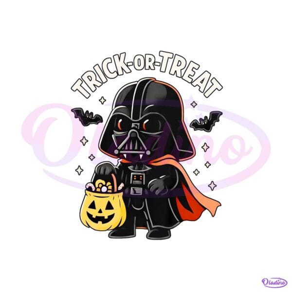 Darth Vader Trick Or Treat Cute Star Wars Halloween Vader Pumpkin Candy PNG