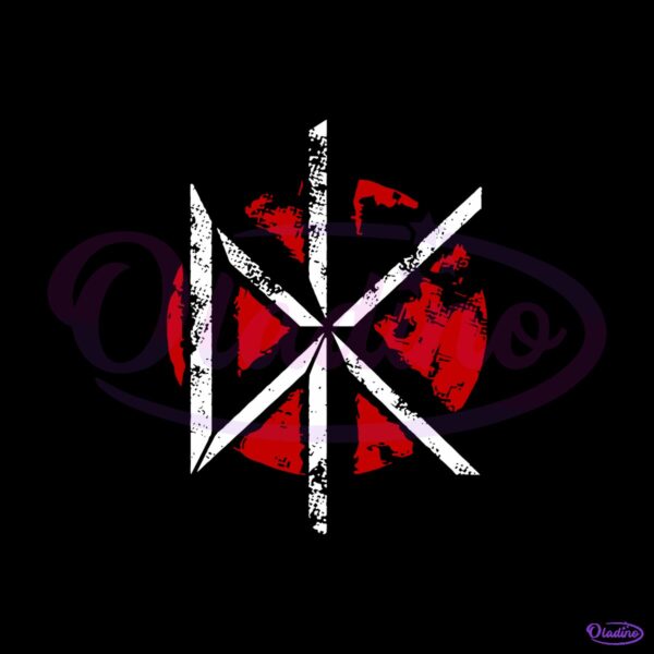 Dead Kennedys Distressed Red Circle White Dk Logo Punk Rock SVG