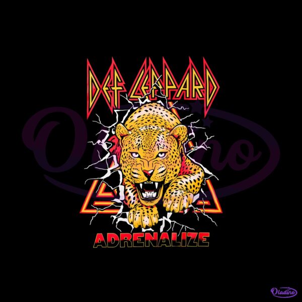 Def Leppard Adrenalize Leopard PNG