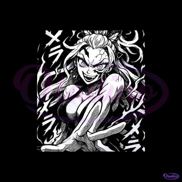Demon Slayer Kimetsu No Yaiba Daki Upper Moon Six Manga PNG