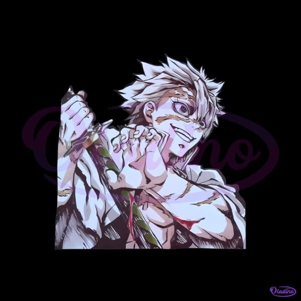Demon Slayer Kimetsu No Yaiba Sanemi Shinazugawa Wind Hashira PNG