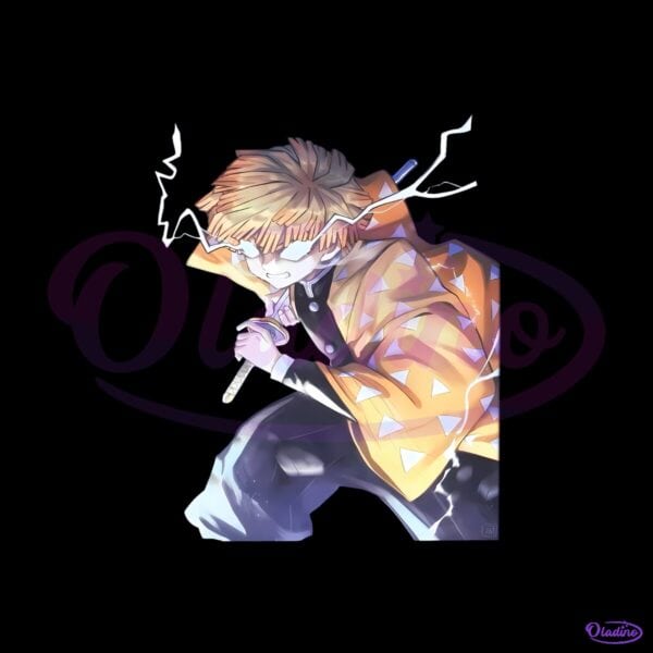 Demon Slayer Kimetsu No Yaiba Zenitsu Agatsuma Thunder Breathing PNG