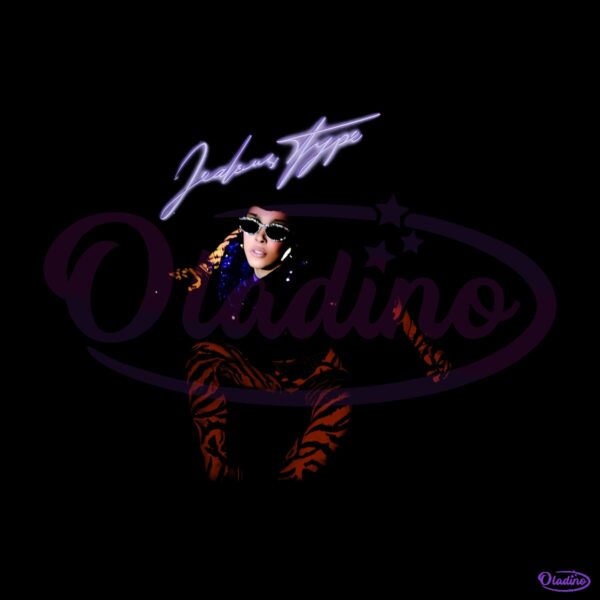 Doja Cat Jealousy Type Retro Vintage Concert Illustration PNG