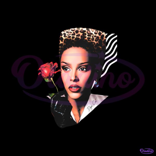 Doja Cat Vintage Glamour Retro Fashion Illustration PNG