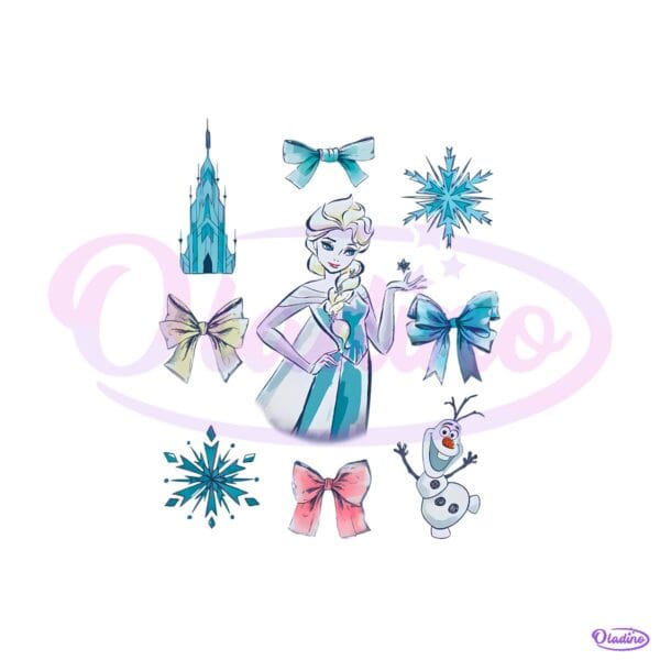 Elsa Bows Frozen Disney Princess PNG