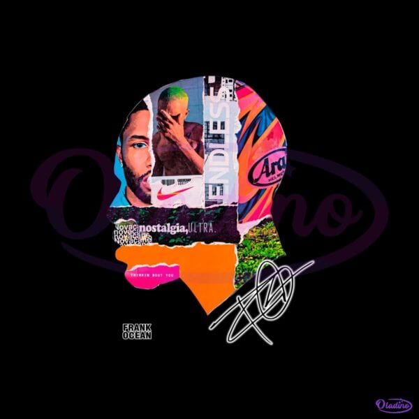 Frank Ocean Collage Head Silhouette Nostalgia Ultra Blonde Endless PNG