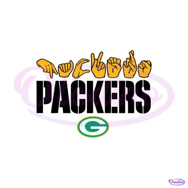 Green Bay Packers Homage Youth Love Sign SVG