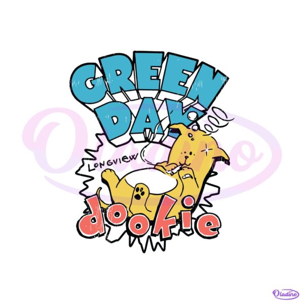 Green Day Dookie Longview Cartoon Album Art Punk Rock SVG
