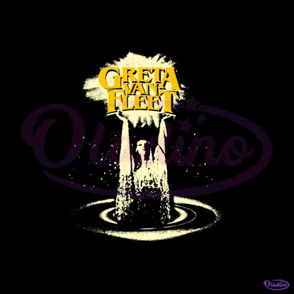 Greta Van Fleet Hands In Air Vintage Rock Band PNG