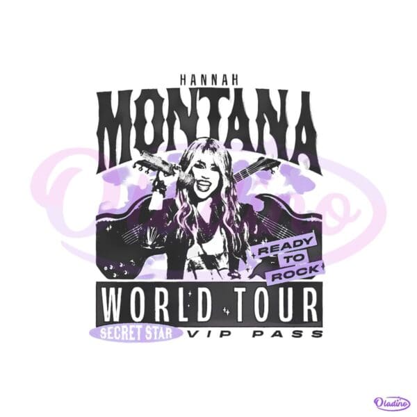 Hannah Montana World Tour Secret Star Vip Concert PNG