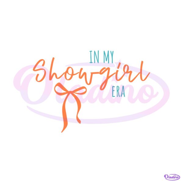 In My Showgirl Era Taylor Swift Ribbon SVG