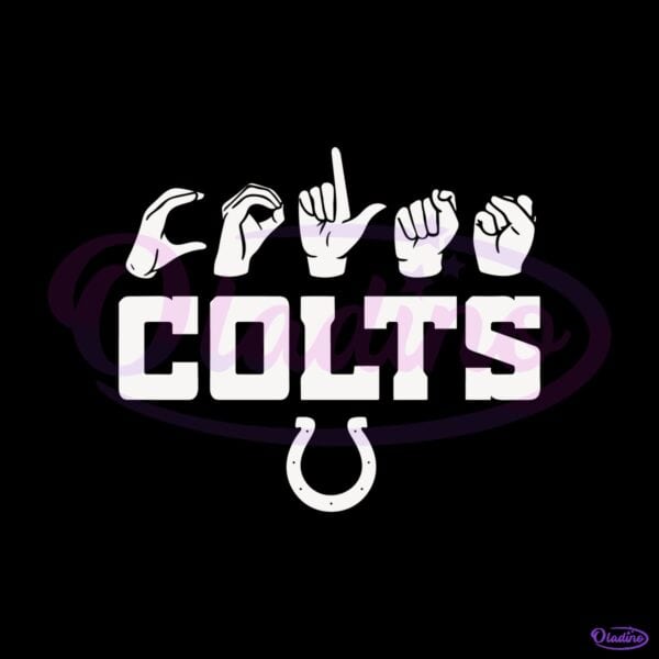 Indianapolis Colts Homage Youth Love Sign SVG