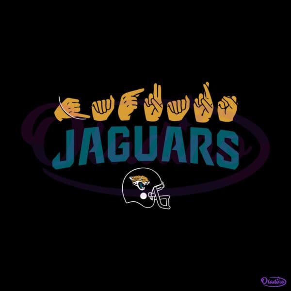 Jacksonville Jaguars Homage Youth Love Sign SVG