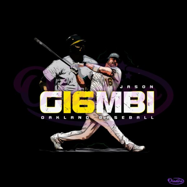 Jason Giambi Oakland Baseball Player Number 16 PNG