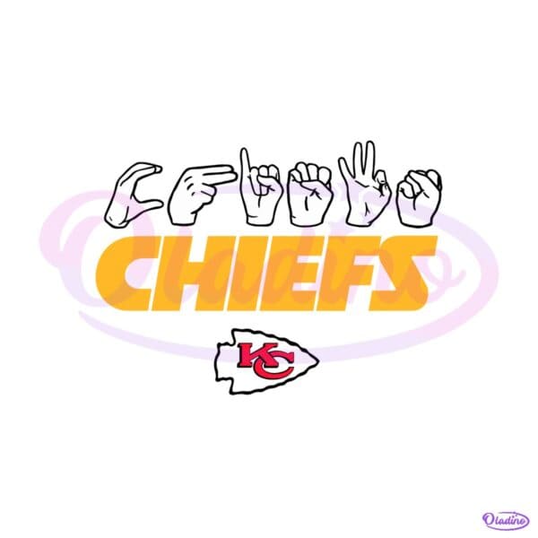 Kansas City Chiefs Homage Youth Love Sign SVG