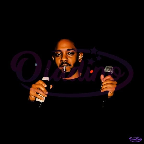 Kendrick Lamar Mic And Beer Candid Portrait PNG