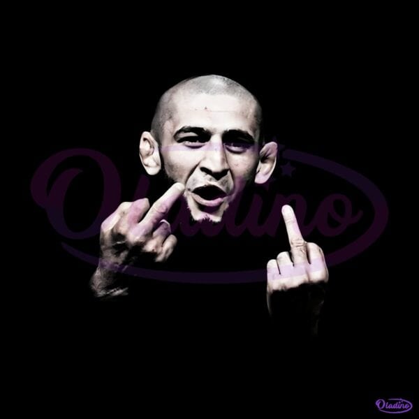 Khamzat Chimaev Middle Finger Ufc 2025 PNG