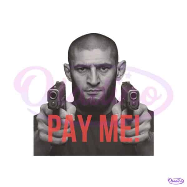 Khamzat Chimaev Pay Me Ufc Fighter 2025 PNG