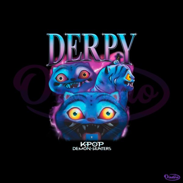 Kpop Demon Hunters Derpy Tiger Heartthrob Comfort Colors PNG