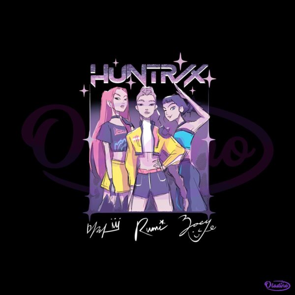 Kpop Demon Hunters Huntr X Sketch PNG