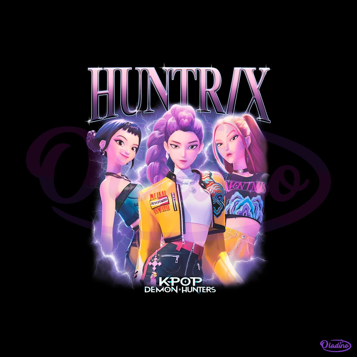 Poster Métallique Kpop Demon Hunters – Netflix – Décoration Murale Métal Aimanté 32x45 Cm – Idée Cadeau Fan K-pop