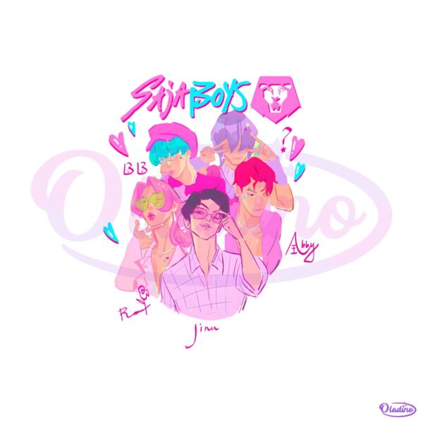 Kpop Demon Hunters Saja Boys Comfort Colors PNG