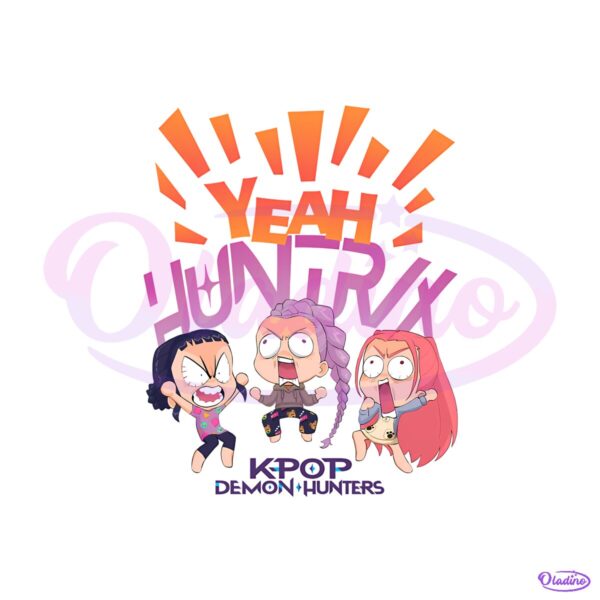 Kpop Demon Hunters Yeah Comfort Colors PNG