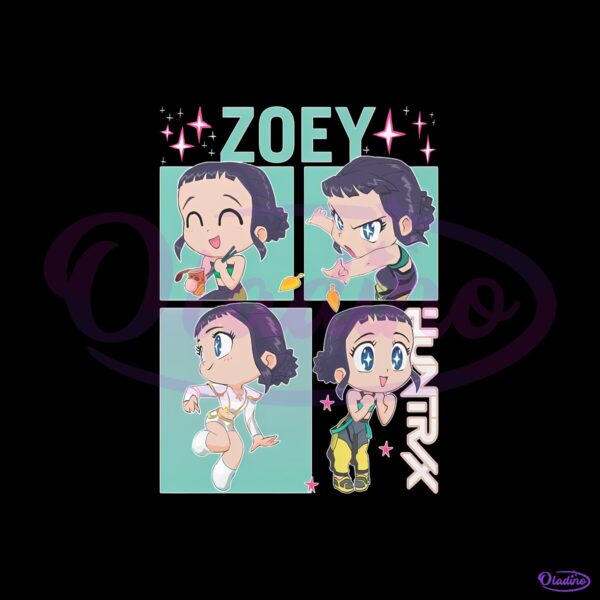 Kpop Demon Hunters Zoey Huntrix Chibi PNG