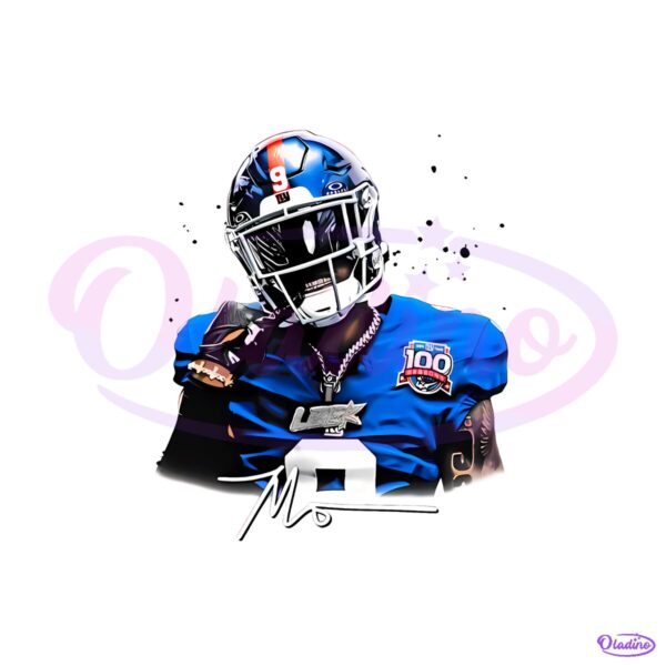 Malik Nabers New York Giants Nfl Rookie Wide Receiver PNG