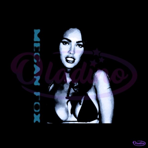 Megan Fox Dark Blue Aesthetic PNG