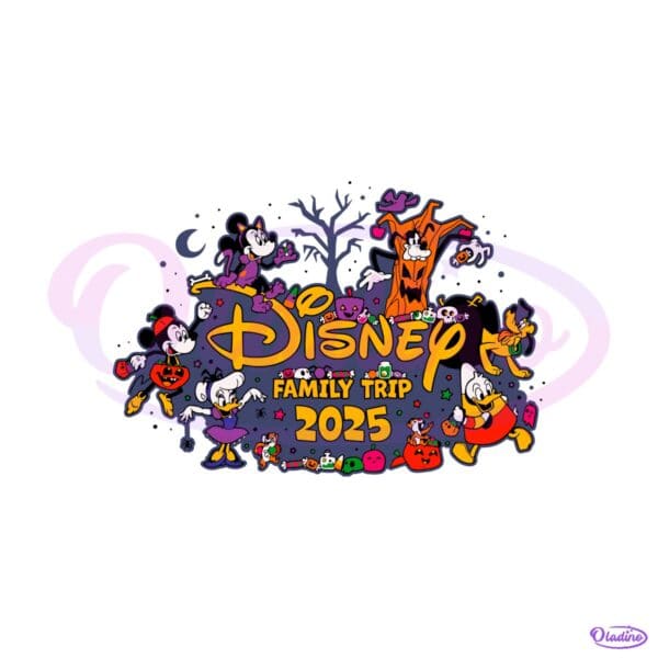 Mickey And Friends Halloween Vacation Disney Family Trip 2025 SVG