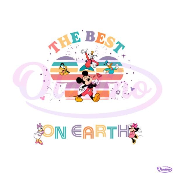 Mickey And Friends The Best On Earth Disney Parks Vacation PNG