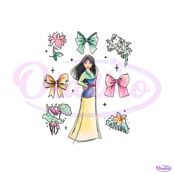 Mulan Bows Disney Princess PNG