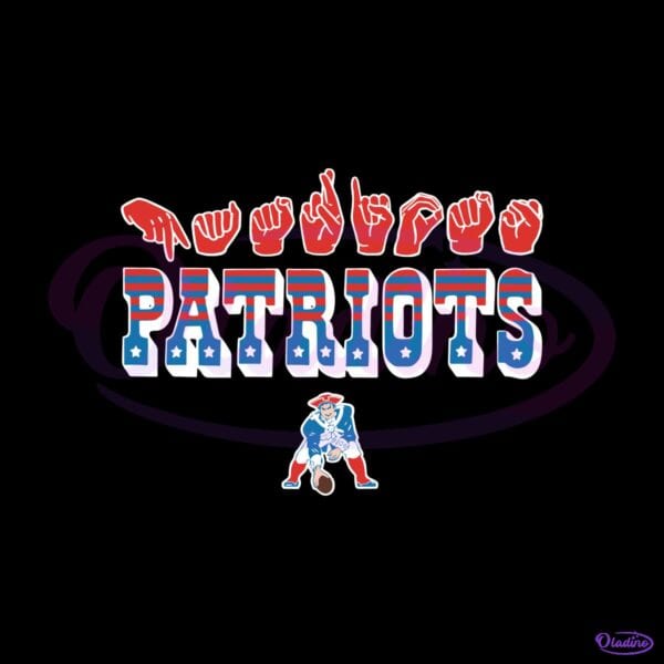 New England Patriots Homage Youth Love Sign SVG