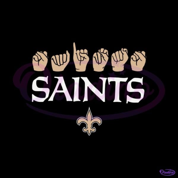 New Orleans Saints Homage Youth Love Sign SVG