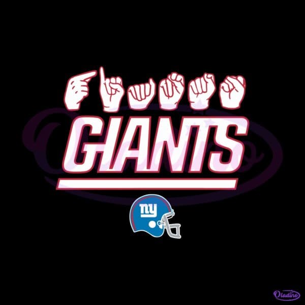 New York Giants Homage Youth Love Sign SVG