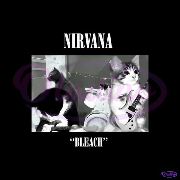 Nirvana Cat Bleach Album Parody PNG
